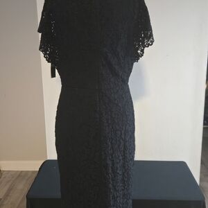 Ralph Lauren Elegant Black Lace Dress